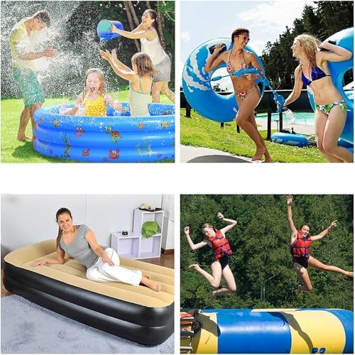 BOMPOW Electric Air Pump with Deflator and 3 Nozzles