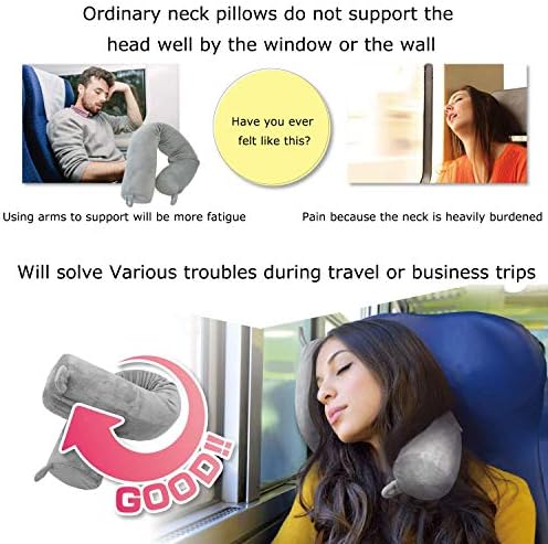 Lucear Travel Pillow with Twist Memory Foam
