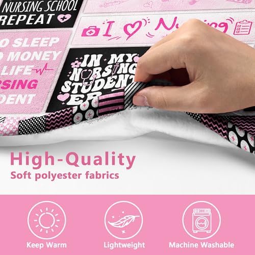 Nursing Student Gift Blanket - 60x50 for Women