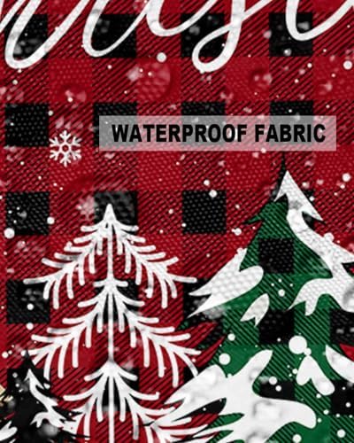 Waterproof Pillow Protector 2 Pack with Plaid Design