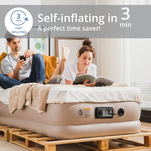 Simpli Comfy 18 Inch Raised Twin Inflatable Mattress