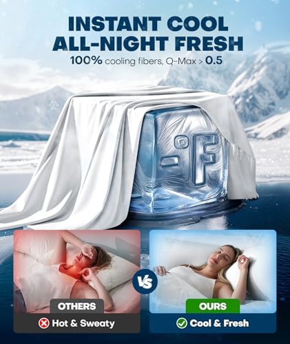 Ice Cooling Body Pillowcase for Hot Sleepers 20x54 Soft and Breathable
