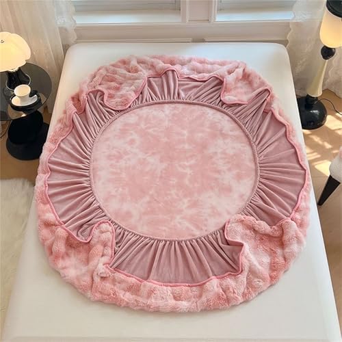 Velvet Fitted Sheet Set with Two Pillowcases for Queen Bed