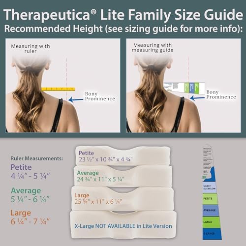 Therapeutica Cervical Foam Pillow for Neck Shoulder Back Pain Relief