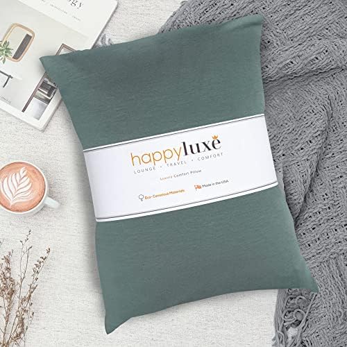 Happyluxe Odyssey Travel Pillow for Adults - Soft Lightweight and Sustainable