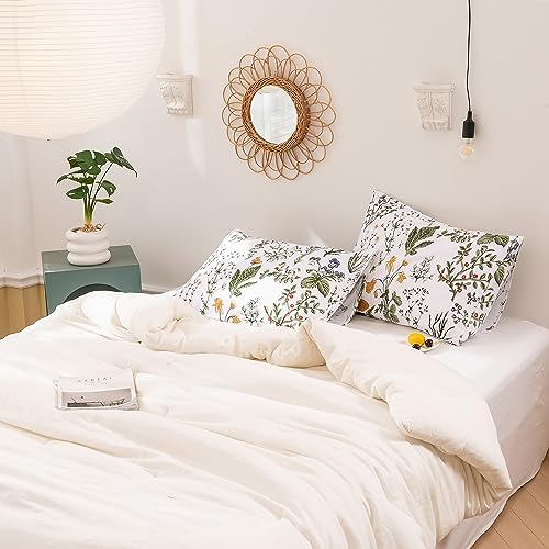 ECOCOTT 100 Cotton Pillowcases 2 Pack Floral Print Standard Size