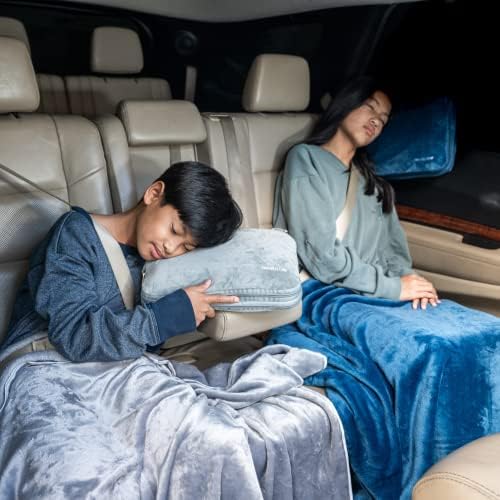 Travellow Travel Pillow and Blanket Set - Pink 1
