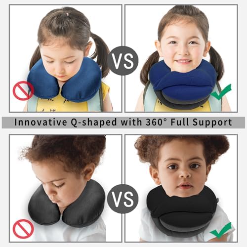 BUYUE Kids Travel Pillow with 360 Neck Support
