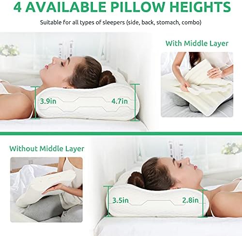 UTTU Adjustable Cervical Pillow for Neck Pain Relief