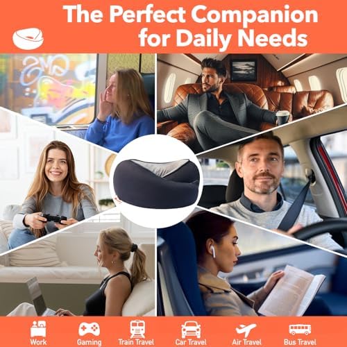 HWGIZP Travel Pillow with 360 Neck Support