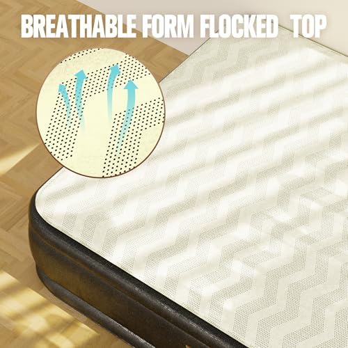 VOSSER Queen Air Mattress with Built-in Pump and Foam Topper 1