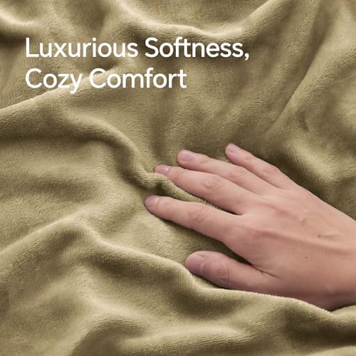 BEDELITE Flannel Pillowcases Set of 2 Soft Fleece with Zipper