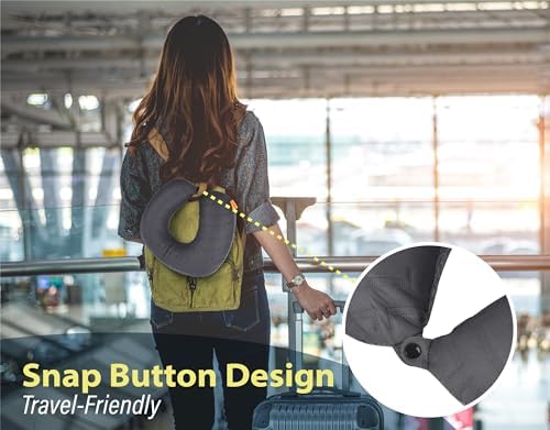 TREKOLOGY Inflatable Travel Neck Pillow for Airplanes
