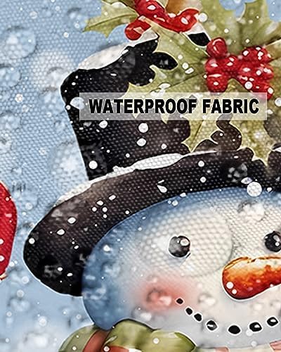 Waterproof Pillow Protector 2 Pack Snowman Snowflake Christmas