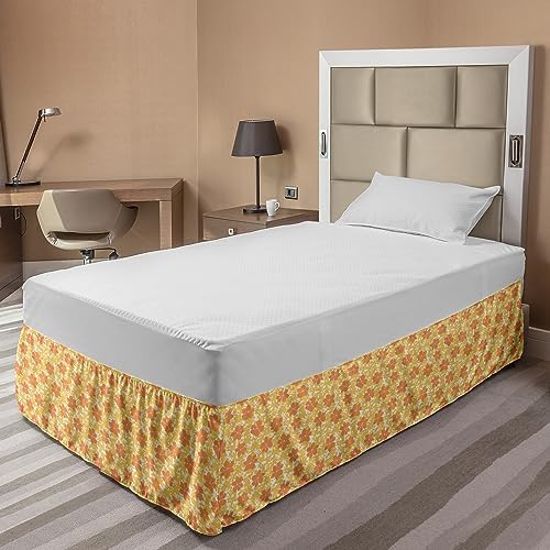 Ambesonne Spring Bed Skirt with Flower Petals Design 1