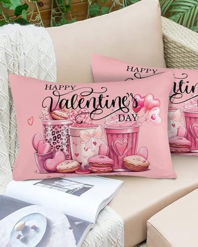 Waterproof Pillow Protector 2 Pack with Heart Shape Design 1