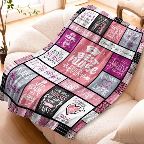 Nurse Appreciation Throw Blanket 60x50 for Women
