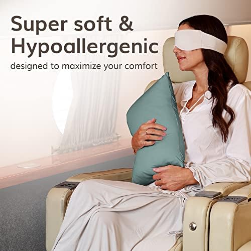 Happyluxe Odyssey Travel Pillow for Adults - Soft Lightweight and Sustainable