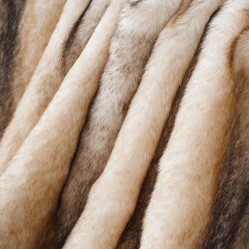 BATTILO HOME Luxury Faux Fur Throw Blanket 50x60