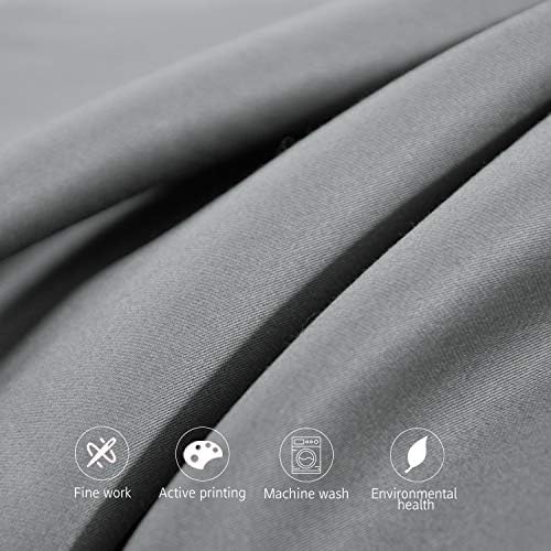 NTBAY Egyptian Cotton Pillowcases Set of 2 - 20x36 Dark Grey