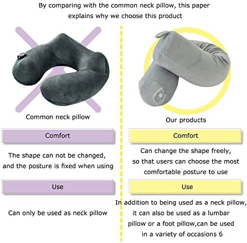 Lucear Travel Pillow with Twist Memory Foam
