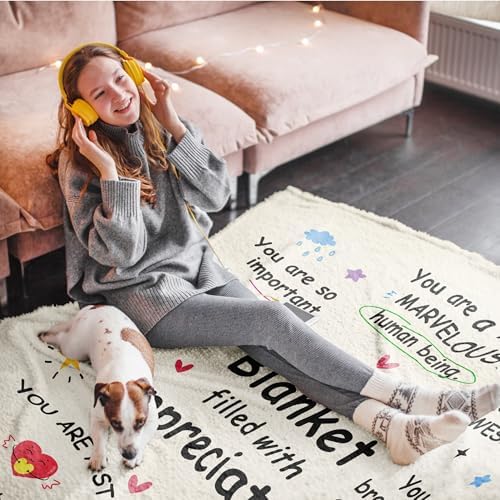 Kituzol Thank You Blanket for Women 60x50