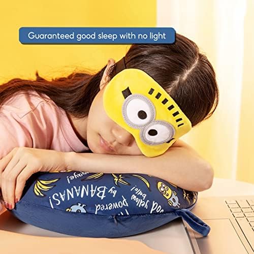 MINISO Minions Travel Neck Pillow with Eye Mask 1