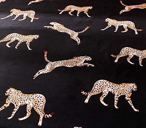 NATURETY Fitted Sheet Full Size 75x54 Black Gold