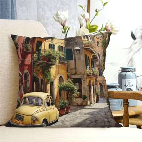 Ogniwo Italian Street Throw Pillow 12x12 Inch 1