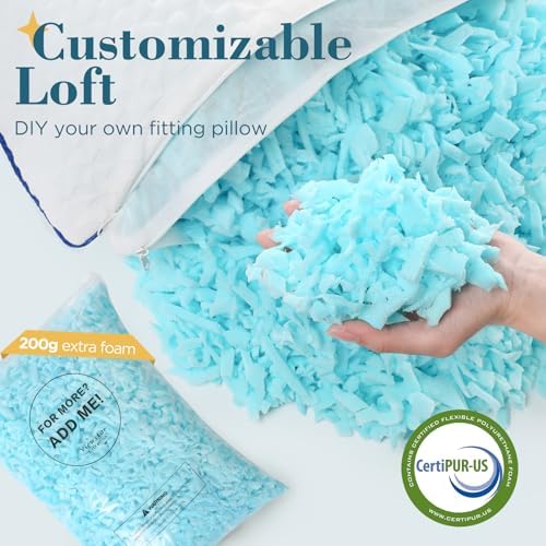 Viewstar Shredded Memory Foam Pillows Queen Set of 2