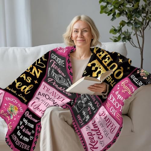 HEIFAM Retirement Blanket for Women 50x60 Queen Size
