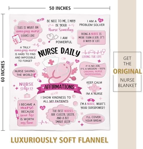 SteadStyle Funny Nurse Affirmation Throw