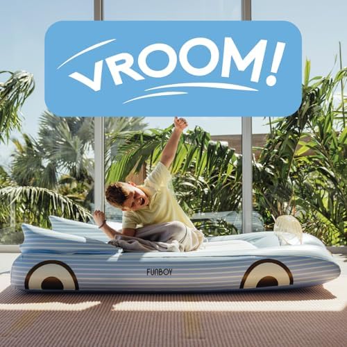 FUNBOY Kids Blue Inflatable Travel Bed Twin