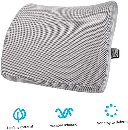 Tofficu 1pc Memory Lumbar Pillow for Car and Office Chair