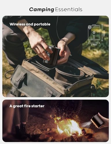 QPAU Electric Air Pump with 3 Nozzles and 5000mAh Battery