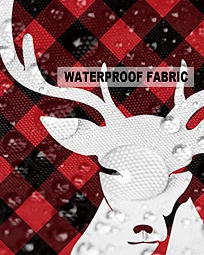 Waterproof Pillow Protector 2 Pack with Zipper and Snowflake Design