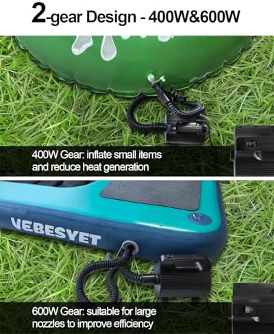 Adjustable Electric Air Pump 400W600W for Mattresses and Pool Floats