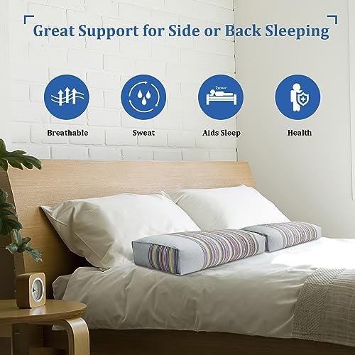 JOERRES Buckwheat Pillow for Neck Support Grey