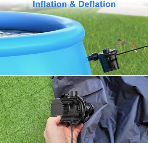 HUGERSTONE Electric Air Pump for Pool Inflatables