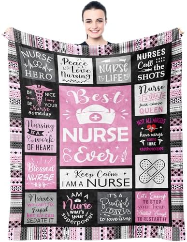 Nurse Appreciation Throw Blanket 60x50 Inch