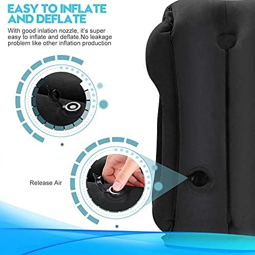 Povinmos Inflatable Travel Pillow for Head Neck Lumbar Support