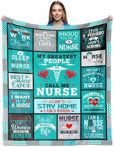 Nurse Appreciation Blanket 60X50 - Best Nurse Ever Gift