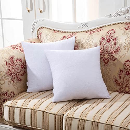 Kingnex Waterproof Feather Proof Pillow Protectors 16x16 Pack of 2 1