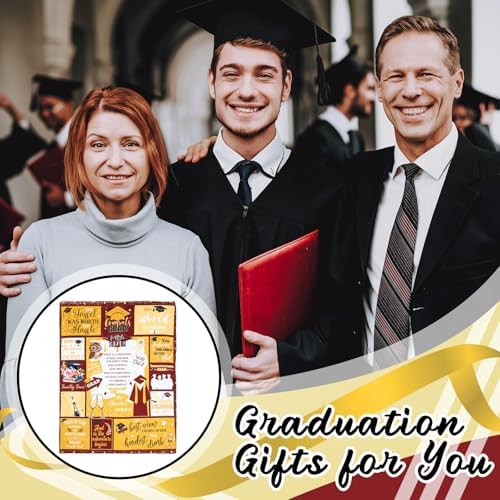 Tranqun Graduation Throw Blanket 60 x 50 Maroon