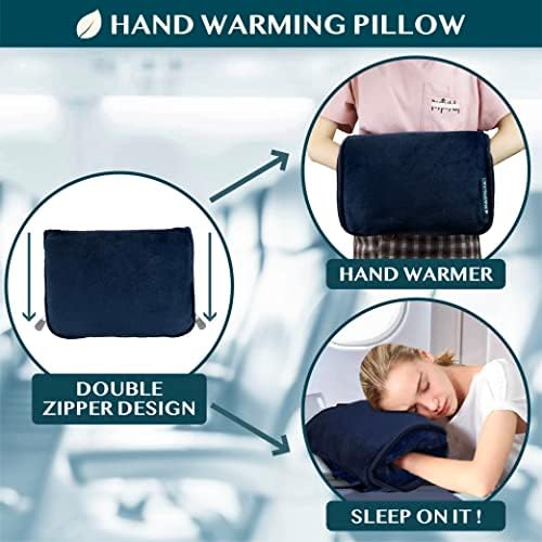 PAVILIA Travel Blanket Pillow Combo Set
