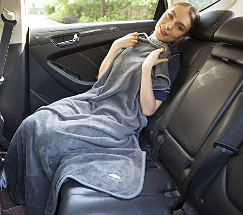 BlueHills 2-Pack Soft Travel Blanket Pillow