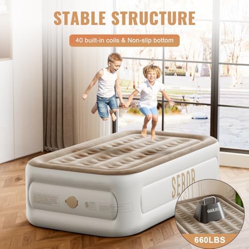 Sebor Air Mattress Twin with Rechargeable Pump 18