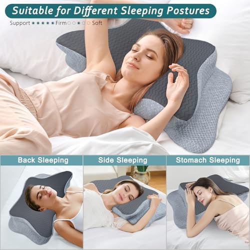 CHxxy Cervical Pillow for Neck Pain Relief and Comfort