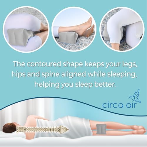 Circa Air Inflatable Knee Pillow - Light Comfortable for Side Sleepers