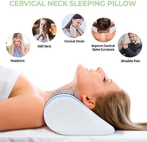 COOLBEBE Cervical Neck Pillows 2PCS for Pain Relief and Spine Support